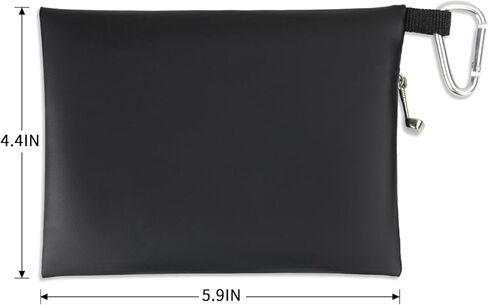 حقيبة تي شيرت جولف KOFULL، مقاس 5.91 × 4.45 بوصة بسحاب احترافي من البولي يوريثان، حقيبة حمل الكرة/حامل الكرة مع مشبك معدني، ملحقات حقيبة الجولف in Kuwait