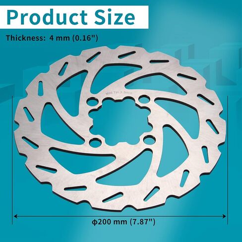 ATV Brake Rotor Rear Disc with Bolts Compatible with Yamaha Raptor 700 700R YFM700R 2006-2023,YFZ450R 2009-2023,YFZ450 2006-2013,YFZ450X 2010-2011,1S3-2582W-20-00,1PE-F582W-00-00 in Saudi Arabia