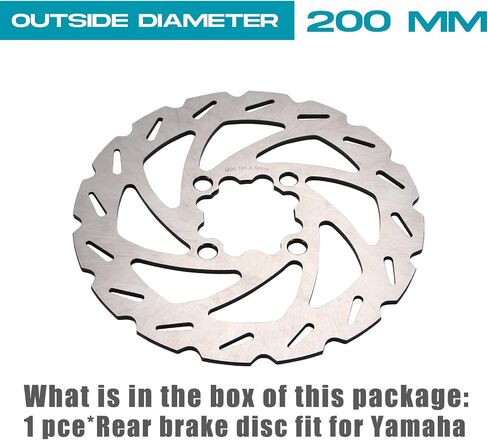 ATV Brake Rotor Rear Disc with Bolts Compatible with Yamaha Raptor 700 700R YFM700R 2006-2023,YFZ450R 2009-2023,YFZ450 2006-2013,YFZ450X 2010-2011,1S3-2582W-20-00,1PE-F582W-00-00 in Saudi Arabia
