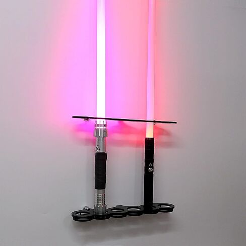 Lightsaber Stand Lightsaber Rack Wall Vertical Display Lightsaber Stand Light Saber Wall Mount Holder (Black 6 Holes) in Saudi Arabia