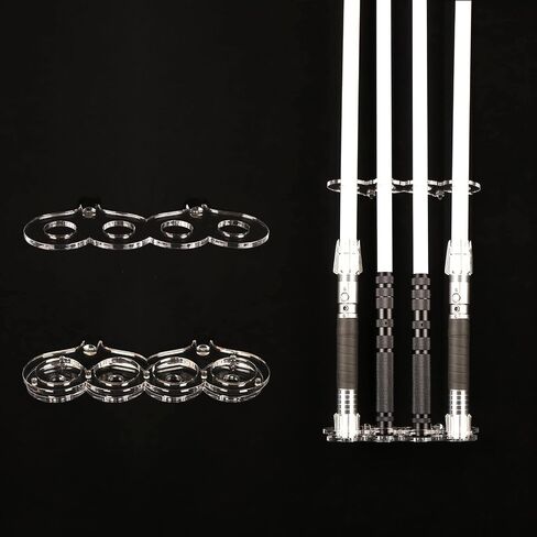 Lightsaber Stand Lightsaber Rack Wall Vertical Display Lightsaber Stand Light Saber Wall Mount Holder (Black 6 Holes) in Saudi Arabia