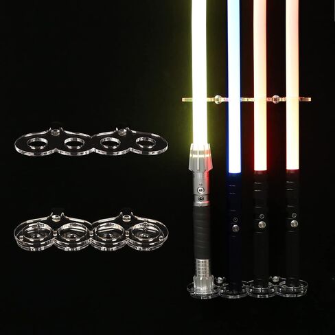 Lightsaber Stand Lightsaber Rack Wall Vertical Display Lightsaber Stand Light Saber Wall Mount Holder (Black 6 Holes) in Saudi Arabia