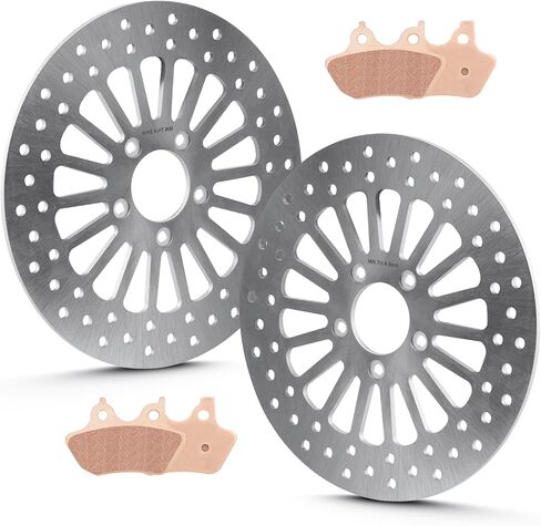 قرص دوار الفرامل الخلفي 11.5 بوصة مع مسامير لـ Harley Davidson Road King/Electra Glide/Street Glide/Road Glide/Super Glide/Low Rider/Fat Boy/Sportster 2000 2001 2002 2003 2004 2005 2006 2007 in Kuwait