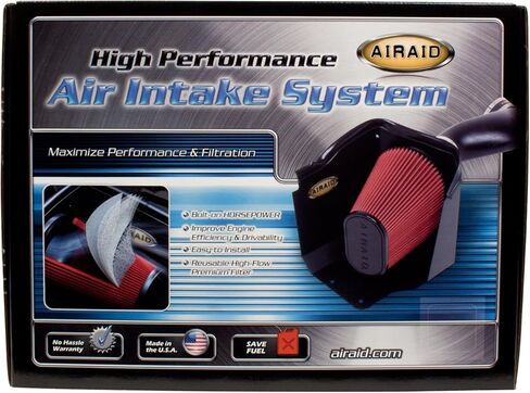 نظام سحب الهواء البارد AIRAID من K&N: زيادة قوة الحصان، فلتر صناعي جاف: متوافق مع 2005-2011 DODGE/RAM/MITSUBISHI (داكوتا، رايدر) AIR-301-165 in Saudi Arabia