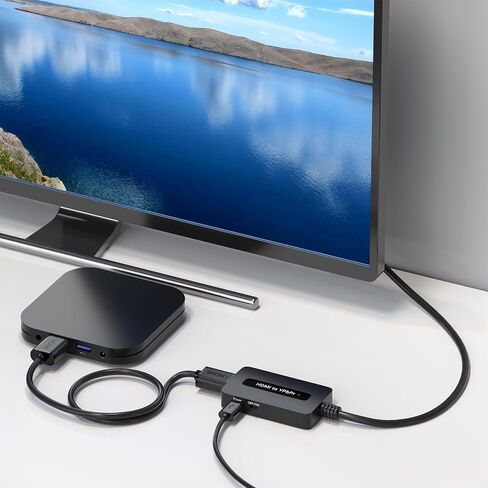 محول HDMI إلى مكون، محول 1080P HDMI إلى YPbPr، محول مكونات HDMI لـ DVD/STB/PS3/PS4 للعرض على التلفزيون التقليدي مع إدخال المكونات (لا يدعم 4k) in Saudi Arabia