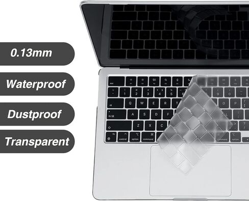 BlueSwan Compatible for 2022-2024 MacBook Air 13 inch Case M3 M2 A3113 A2681, for 13.6" Sparkly Hard Shell Case&Keyboard Cover&Storage Bag&Polishing Cleaning Cloth, Glitter Clear in Kuwait