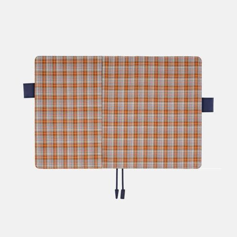 Hobonichi Techo Cousin Cover [A5 Cover Only] Shirt Fabric: Brownie Plaid Red in Saudi Arabia