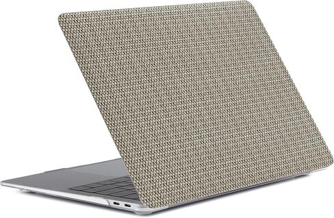 Woven Textured Design for MacBook Air 13 inch Case Model A2337 A2179 A1932 Beige 2021 2020 2019 2018 in Saudi Arabia