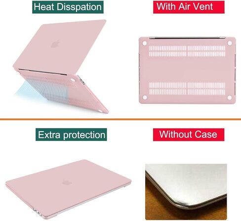 MOSISO Compatible with MacBook Pro 16 inch Case 2020 2019 Release A2141 with Touch Bar Touch ID, Protective Plastic Hard Shell Case & Keyboard Cover & Screen Protector & Storage Bag, Black in Kuwait