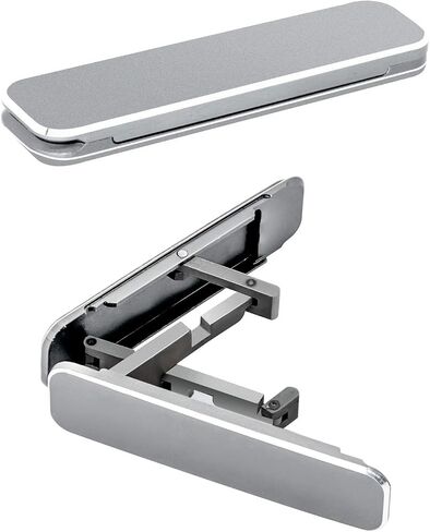 Phone Kickstand,Multi-Angle Aluminum Cell Phone Kickstand Attachment(Adjustable Angle)(Vertical and Horizontal Stand) Black in Saudi Arabia