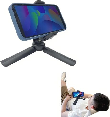 iPhone Desk Stand | Stream & Watch Movies in Bed | Fits Cellphones 2.3-3.4" Wide, (Black) in Kuwait