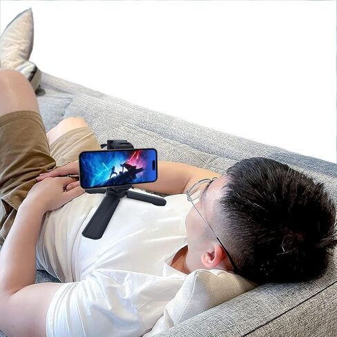 iPhone Desk Stand | Stream & Watch Movies in Bed | Fits Cellphones 2.3-3.4" Wide, (Black) in Kuwait