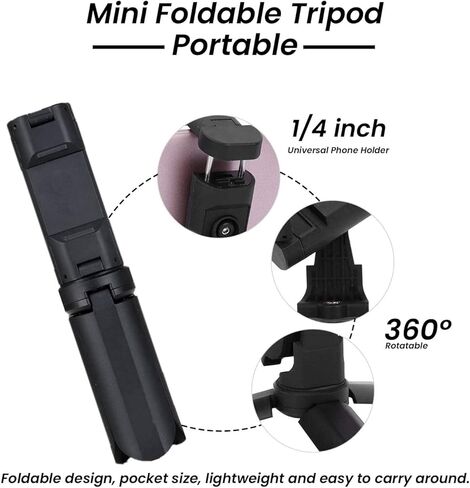 iPhone Desk Stand | Stream & Watch Movies in Bed | Fits Cellphones 2.3-3.4" Wide, (Black) in Kuwait