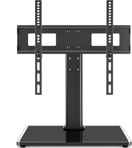 حامل تلفزيون TAVR عالمي على سطح الطاولة لتلفزيونات بشاشة مسطحة LED LCD مقاس 27-60 بوصة، قاعدة حامل تلفزيون قابلة للتعديل مع قاعدة من الزجاج المقسى، حامل تلفزيون بشاشة مسطحة يحمل ما يصل إلى 88 رطلاً، VESA 400x400 مم in Kuwait