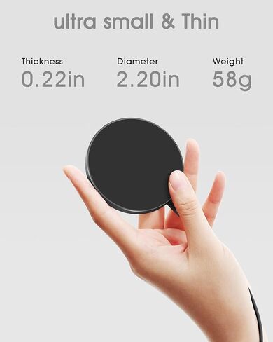 Magnetic Charging Pad for iPhone 15/14/13/12, Magnetic Wireless Charger Compatible with iPhone 15/14/13/12 Pro/Max/Plus/Mini, Fast Charging Station for AirPods 3 Pro 2 in Saudi Arabia