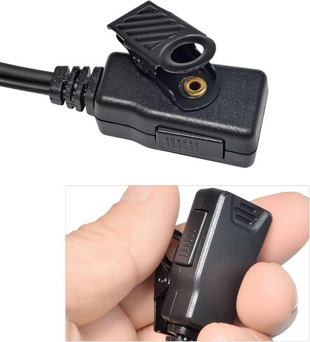 HYS 1 Wire CLS1110 CLS1410 Radio Earpiece with Mic, Law Enforcement Surveillance Kit Acoustic Tube Headset for CP200D CP100D R2 CP185 BPR40 DTR700 DTR650 RDU4100 RMU2040 RMU2080D Motorola Radio in Saudi Arabia