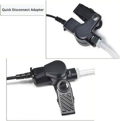 HYS 1 Wire CLS1110 CLS1410 Radio Earpiece with Mic, Law Enforcement Surveillance Kit Acoustic Tube Headset for CP200D CP100D R2 CP185 BPR40 DTR700 DTR650 RDU4100 RMU2040 RMU2080D Motorola Radio in Saudi Arabia