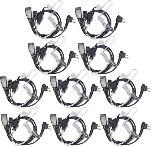 HYS 1 Wire CLS1110 CLS1410 Radio Earpiece with Mic, Law Enforcement Surveillance Kit Acoustic Tube Headset for CP200D CP100D R2 CP185 BPR40 DTR700 DTR650 RDU4100 RMU2040 RMU2080D Motorola Radio in Saudi Arabia