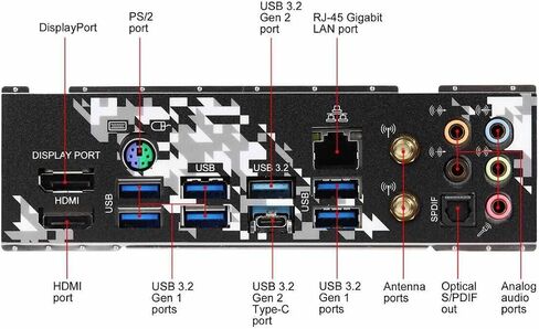 اللوحة الأم ASRock X570 Steel Legend WiFi ax تدعم مقبس AMD AM4، Intel Wi-Fi 6 802.11ax (2.4 جيجابت في الثانية)، بلوتوث 5.2، تصميم 10 مراحل للطاقة in Saudi Arabia