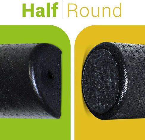 BodyHealt High Density Foam Roller - Half Foam Roller, Foam Roller for Pysical Therapy & Exercise. Density Foam Roller, Foam Rollers for Muscles Deep Tissue. Foam Roller, Half Round Foam Roller - 6X18 in Kuwait