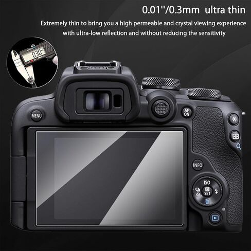 Screen Protector Compatible with Canon EOS R10 Camera, Tempered Glass Screen protector fit for Canon EOS R10 in Saudi Arabia
