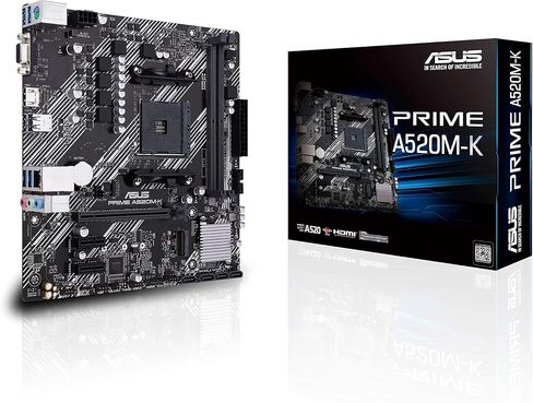اللوحة الأم ASUS PRIME A320M-K AMD Ryzen AM4 DDR4 HDMI VGA M.2 USB 3.1 Micro-ATX in Saudi Arabia