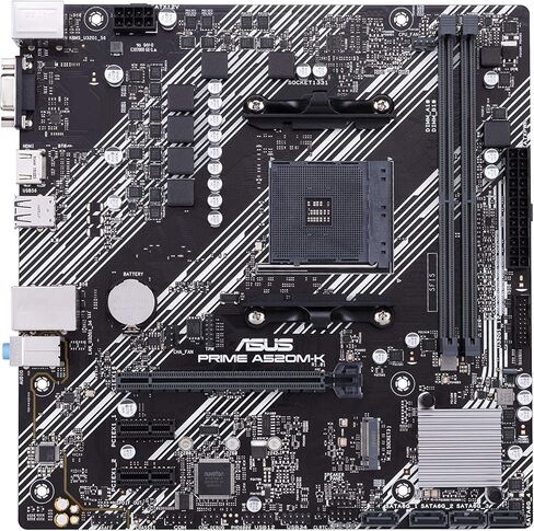 اللوحة الأم ASUS PRIME A320M-K AMD Ryzen AM4 DDR4 HDMI VGA M.2 USB 3.1 Micro-ATX in Saudi Arabia