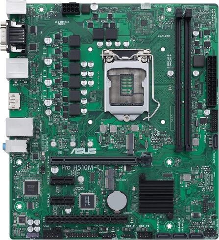 ASUS Pro-H510M-CT/CSM LGA1200 (Intel 10th&11th Gen) mATX Commercial Motherboard (PCIe 4.0, 1 LAN, Front Panel USB 3.2, Intel vPro, DP,TPM IC onboard, COM debug Header, self-Recovering BIOS, ACCE) in Saudi Arabia