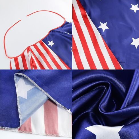 زي العلم الأمريكي كيب الولايات المتحدة الأمريكية زي وطني ملحق للاحتفال بيوم الاستقلال في الرابع من يوليو in Kuwait
