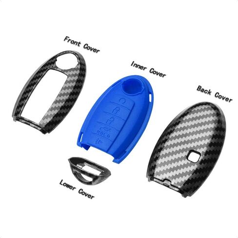 TANGSEN Smart Key Fob Case Cover Compatible with Infiniti JX35 Q50 Q60 QX56 QX60 QX80 for Nissan Altima Armada Maxima Murano Pathfinder Rogue 5 Button Keyless Entry Remote in Kuwait