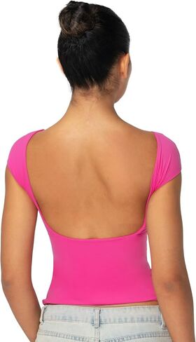 Sunzel Women’s Backless Sexy Going Out Top Double Lined Y2K Basic Tee Shirt with Open Back and Adjustable Straps in Kuwait