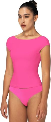 Sunzel Women’s Backless Sexy Going Out Top Double Lined Y2K Basic Tee Shirt with Open Back and Adjustable Straps in Kuwait