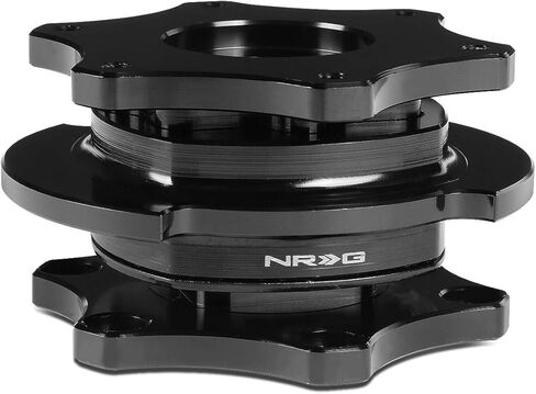 DNA MOTORING NRG-SRK-R200BK-RD SRK-R200BK-RD SFI 42.1/6- Bolt Steering Wheel Quick Release Adapter, black quick release/red ring in Kuwait