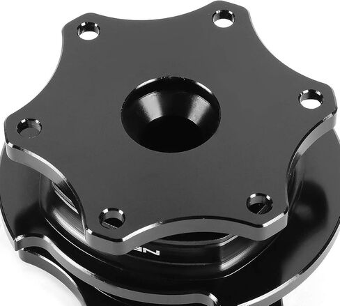 DNA MOTORING NRG-SRK-R200BK-RD SRK-R200BK-RD SFI 42.1/6- Bolt Steering Wheel Quick Release Adapter, black quick release/red ring in Kuwait