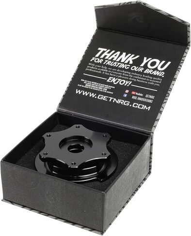 DNA MOTORING NRG-SRK-R200BK-RD SRK-R200BK-RD SFI 42.1/6- Bolt Steering Wheel Quick Release Adapter, black quick release/red ring in Kuwait