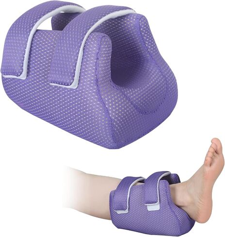 Ehucon Heel Protector Bed Sore Pillow Cushion for Pressure Sores,Heel protection Foot Wedge Pillow for Bedridden Patients Supplies, Ankle Pillow Heel Protectors for Heel Pain (Khaki) in Kuwait