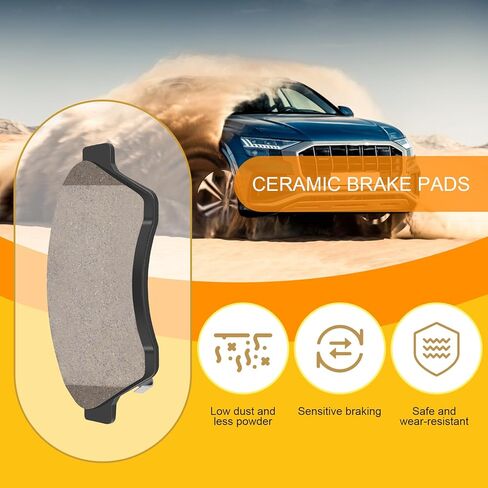 Front Brake Pads for Car Compatible with Toyota Prius Toyota Echo Toyota MR2 Toyota Celica GT and Scion iQ xA xB,Ceramic Brake Pads Automotive Replacement DIY,Smooth Quiet Braking Performance in Kuwait