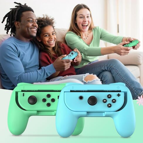 FASTSNAIL Switch Controller Grips for Nintendo Switch/OLED for JoyCons | Wear-Resistant Switch Controllers Holder Handle Kit, Ergonomic Design, 6 Non-Slip Thumb Grip Caps for Joycon 1 Accessories in Kuwait