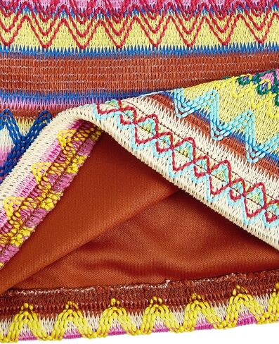 Verdusa Girl's Casual Geo Print Tie Shoulder Sleeveless Striped Crop Cami Top in Kuwait