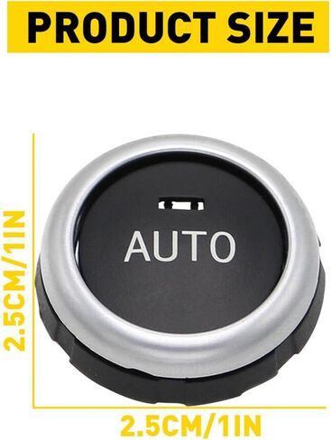 2Pcs Front/Rear AC Climate Control Knob Button Cover 61319393931 for BMW 5 6 7 Series X5 2014-2018 X6 2014-2019 in Kuwait