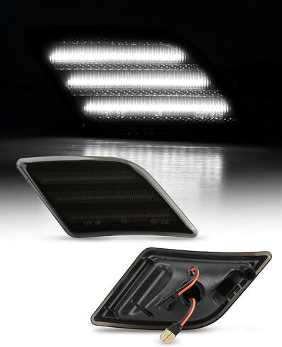 Bestview LED Side Marker Lights Compatible with 2008-2011 Mer'cedes Benz W204 C250 C300 C350 & 2008-2013 C63 AMG, Driver & Passenger Side, Smoked Len in Kuwait