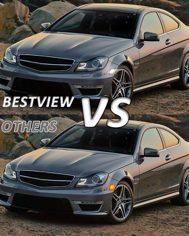 Bestview LED Side Marker Lights Compatible with 2008-2011 Mer'cedes Benz W204 C250 C300 C350 & 2008-2013 C63 AMG, Driver & Passenger Side, Smoked Len in Kuwait