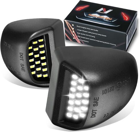 Pair of LED License Plate Lights Compatible with 13-20 Subaru BRZ / 15-21 WRX / 08-22 Impreza / 16-21 Crosstrek,LPL-ZTL-9078 in Kuwait