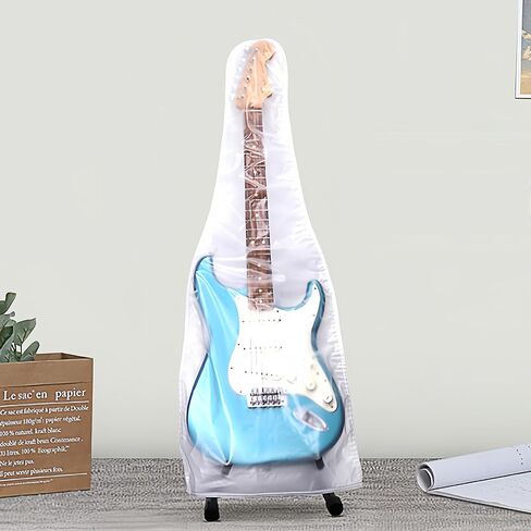 غطاء جيتار Musiin غطاء غبار بلوري شفاف للجيتار الصوتي - حماية أنيقة لتحفتك الموسيقية in Kuwait