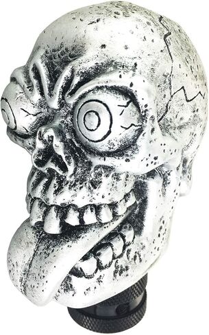 Arenbel Skull Car Knob Lever Shifter Funny Big Eye Skeleton Gear Stick Shift Handle Replacement Fit Most Manual Auto Vehicles, Beige in Kuwait