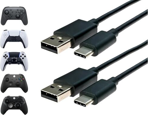 USB-C Charging Cable for Xbox Series X, PS5, and Nintendo Switch Controllers - Designed Specifically for Gaming - 9FT USB C Type C Charger Chord in Kuwait