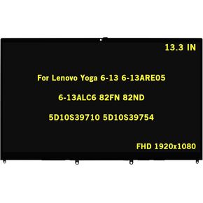 13.3 بوصة بديلة لجهاز Lenovo Yoga 6-13 6-13ARE05 6-13ALC6 82FN 82ND 5D10S39710 5D10S39754 FHD 1920x1080 IPS LCD شاشة تعمل باللمس لوحة محول رقمي مع إطار