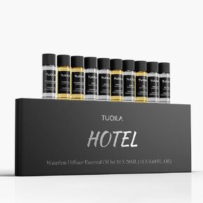 مجموعة هدايا الزيوت العطرية الأساسية الفاخرة بدون ماء (10 × 20 مل)، زيت عطري يستخدم الهواء البارد للعلاج العطري للمنزل والسيارة والفندق والمكتب