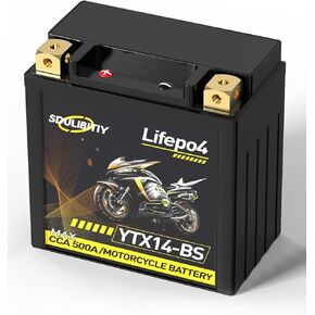 بطارية ليثيوم للدراجات النارية YTX5L-BS، 12.8V 2Ah 200CCA بطارية ليثيوم LiFePO4 لبدء تشغيل محرك الدراجة النارية، بطارية ليثيوم Powersports، ATV، Jet Ski، 4 Wheeler، Quad، Tractor، Scooter، Snowmobile، Seadoo