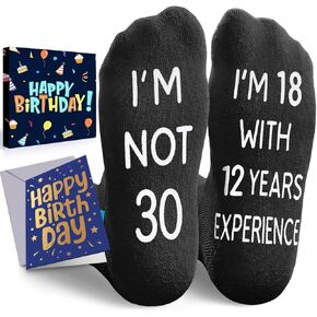 أفكار جوارب عيد الميلاد الثلاثين من HAPPYPOP - جوارب للنساء والرجال بعمر 30 عامًا، أفضل الهدايا لعمر 30 عامًا، جوارب عيد الميلاد الثلاثين